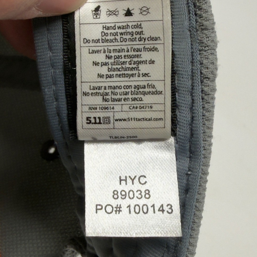 5.11‎ Tactical Grey FBI NA Session 258 2014 Ripstop Mesh Adjustable Baseball Hat - Picture 11 of 11